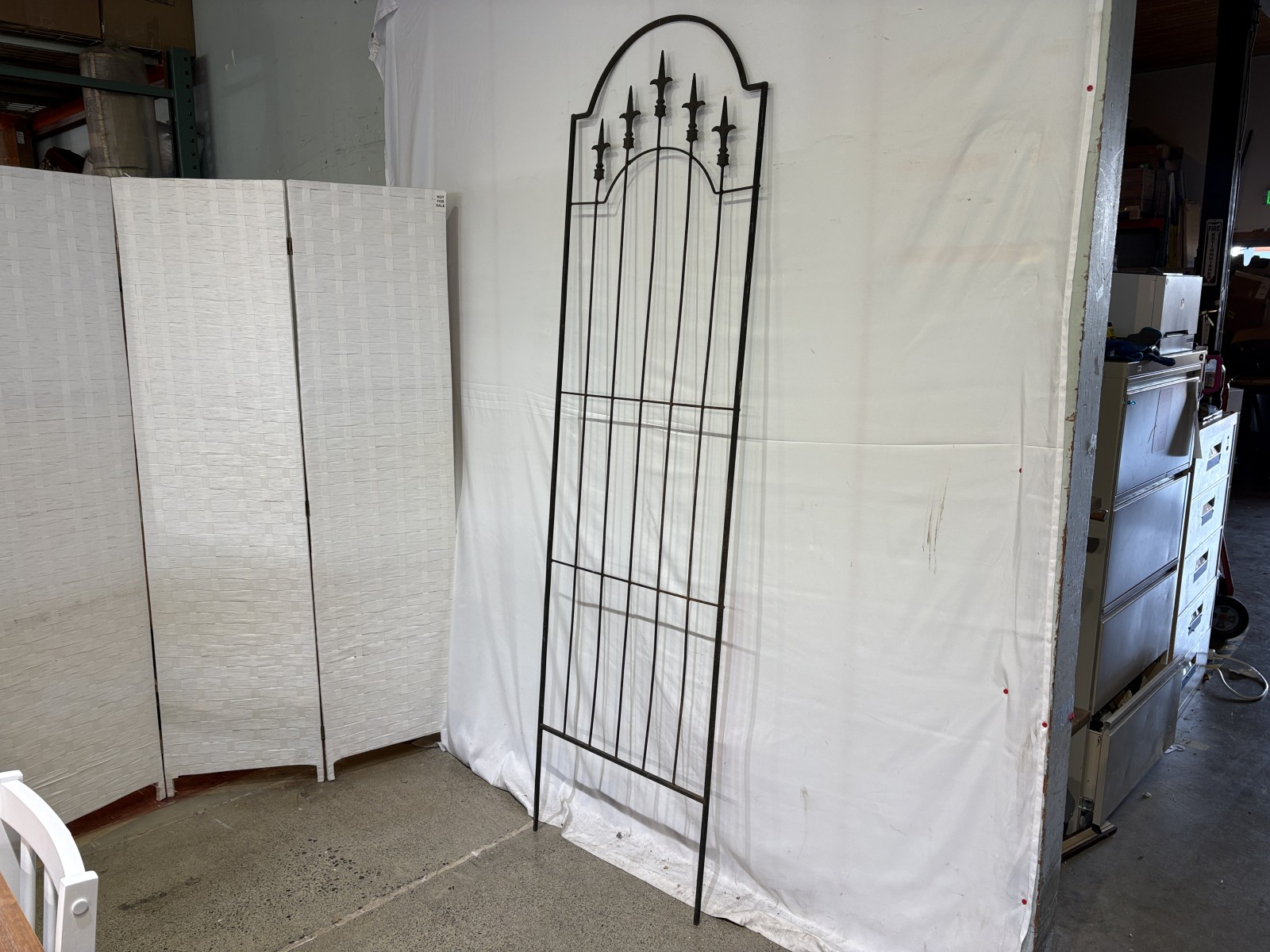 7′ Tall Garden Arch Trellis w/ Finials