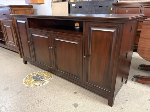 POTTERY BARN Hudson Mahogany Media Console