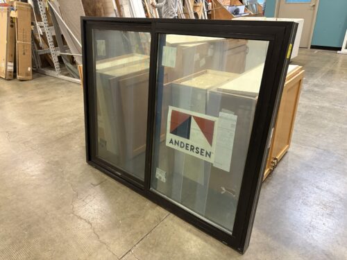 ANDERSEN WINDOWS 100 Series Black Gliding Window 59" x 47"