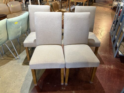 DOREL HOME Parsons Upholstered Dining Chairs in Linen (Set of 4)