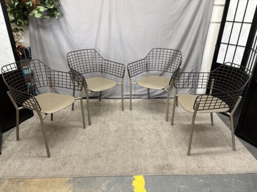 EMU Lyze Two Tone Metal Lounge Chair (Set of 4)
