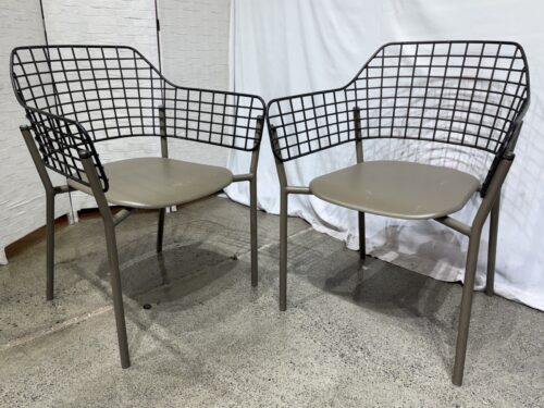 Emu Lyze Modern Industrial Wire Dining Chairs (Set of 2)