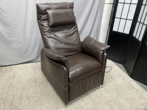 HEN OKUYAMA Positive Posture Sora Zero Gravity Dark Brown Leather Recliner