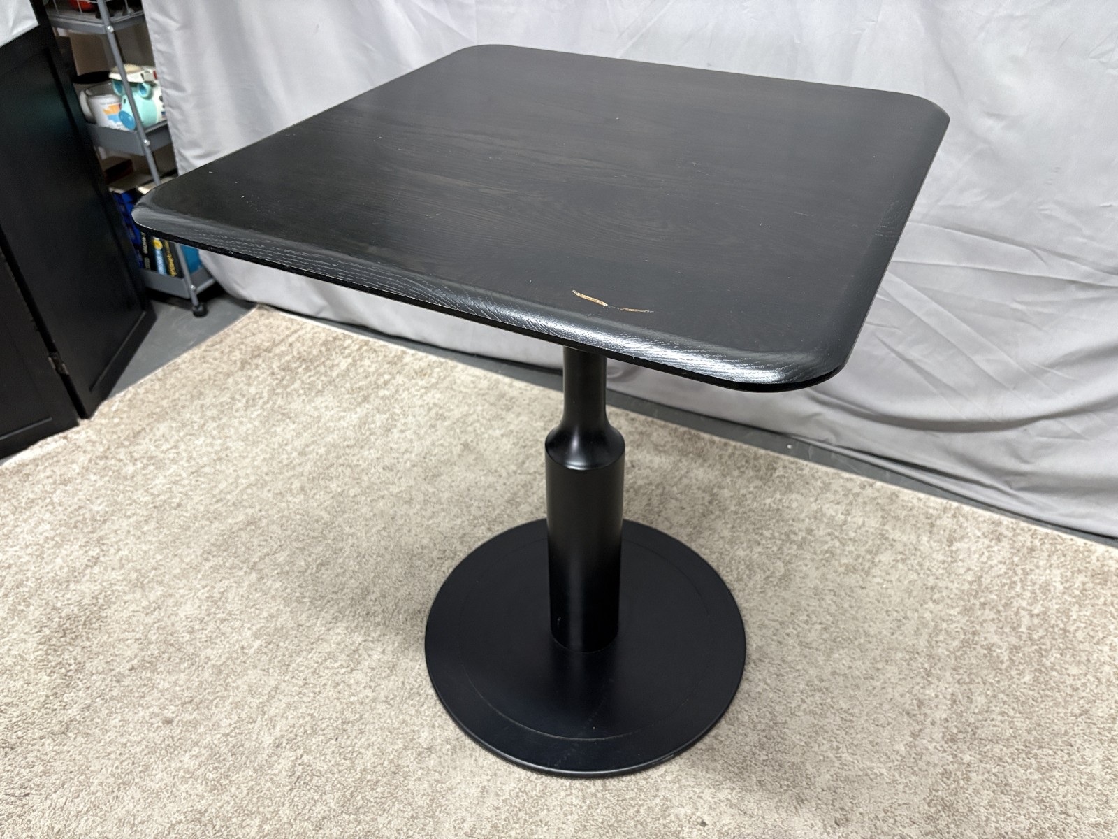 WEST ELM Black Square Bistro Table