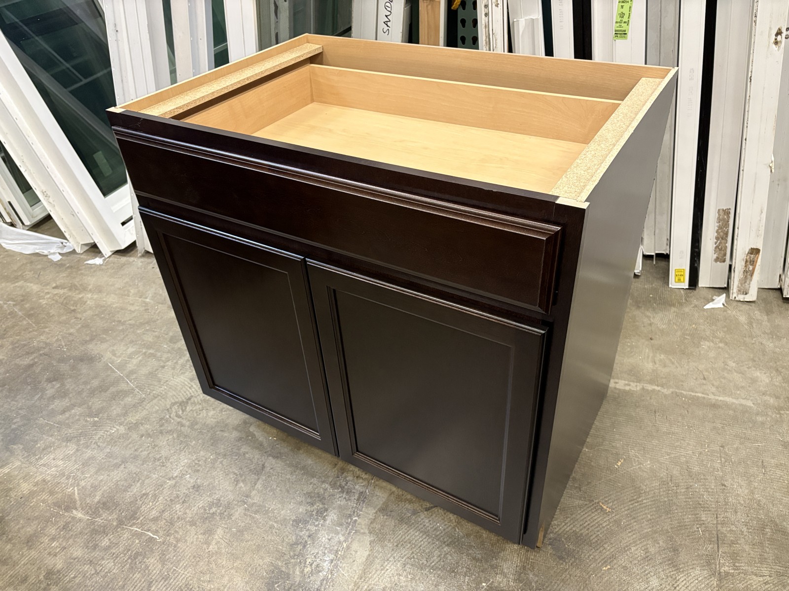 NEW! Deep Espresso Finished Single Drawer 34×36 Bottom Cabinet