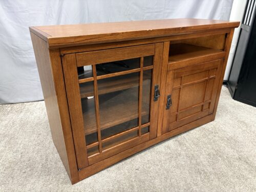Warm Wood Mission Style Media Console