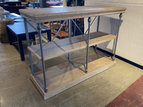 48" Industrial Rectangular 3-Tier Shelf