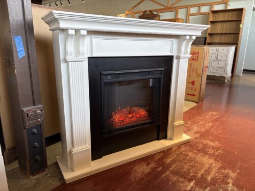 Real Flame Ashley Electric Fireplace in White