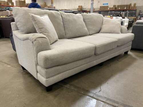 FUSION FURNITURE Contemporary Beige Woven 3 Seat Sofa