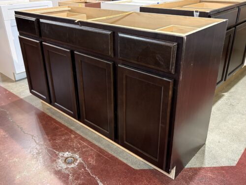 NEW! Espresso Brown 60" Freestanding Single-Sink Vanity Cabinet
