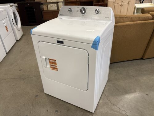 NEW! MAYTAG White Top Load Electric Dryer with Wrinkle Prevent Model # MED4500MW0