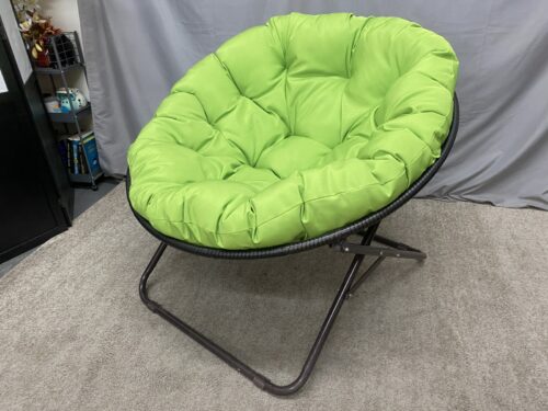 BRYLANE HOME Lime Green Folding Papasan Chair