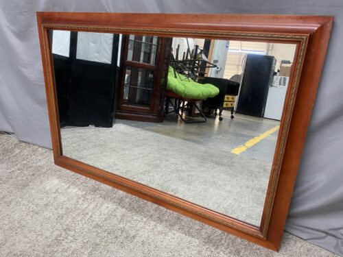 Cherry & Gold Painted Inlay Wall Mirror