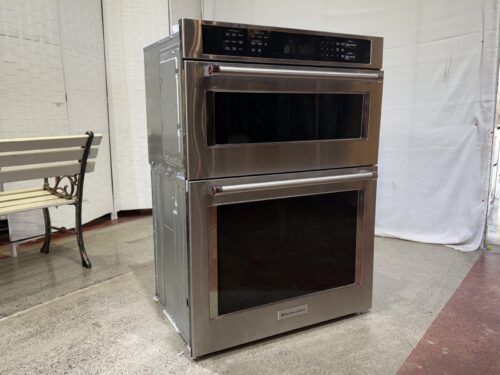 NEW! KITCHENAID 5Cu.Ft. Electric Wall Oven & Microwave Combo w/ Air Fry Mode - Stainless Steel Model # KOEC530SPS