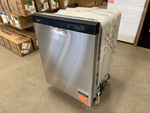 NEW! WHIRLPOOL Stainless Steel Built-In 3 Cycle Dishwasher Model # WDF332PAMS1