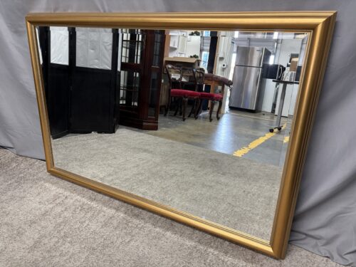 Layered Gold Framed Beveled Hanging Mirror