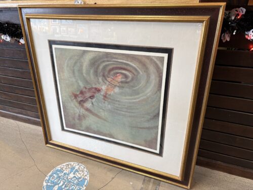 "Le Secret des Eaux" Large Framed Watercolor Print by Pierre Desfosses
