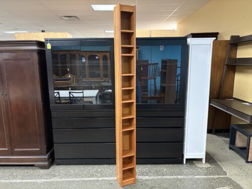 Teak Made in Denmark Tall Narrow Bookcase