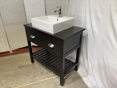 32.33" Single Sink Vanity with Drawer and Lower Shelf