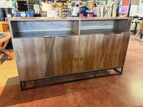 Angled Four Door Sideboard in Reclaimed Barnwood