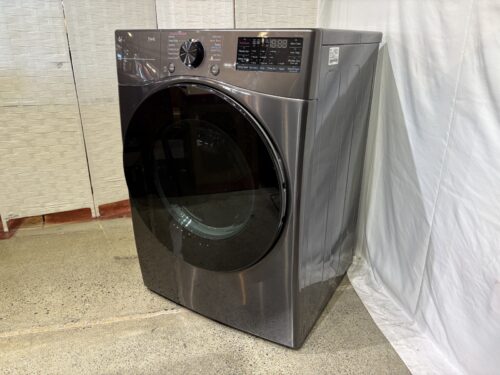 LG 7.4 cu. ft. Ultra Large Capacity Smart Wi-Fi Enabled Front Load Electric Dryer Model # DLGX4081B