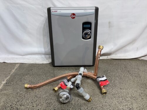 RHEEM 18kW, 240-Volt Self-Modulating Electric Tankless Water Heater Model # RTEX-18