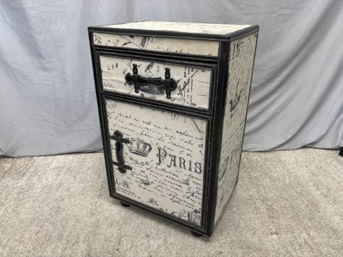 Parisian Trunk Style Accent Cabinet