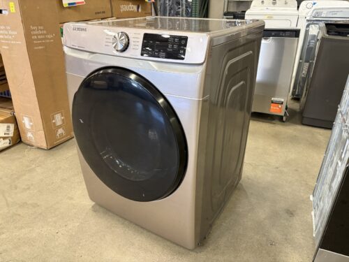 SAMSUNG 7.5 Cu. Ft. Vented MultiSteam Moisture Sensing Electric Dryer with Steam and Sanitize Cycles in Champagne Model # DVE45R6100C/A3