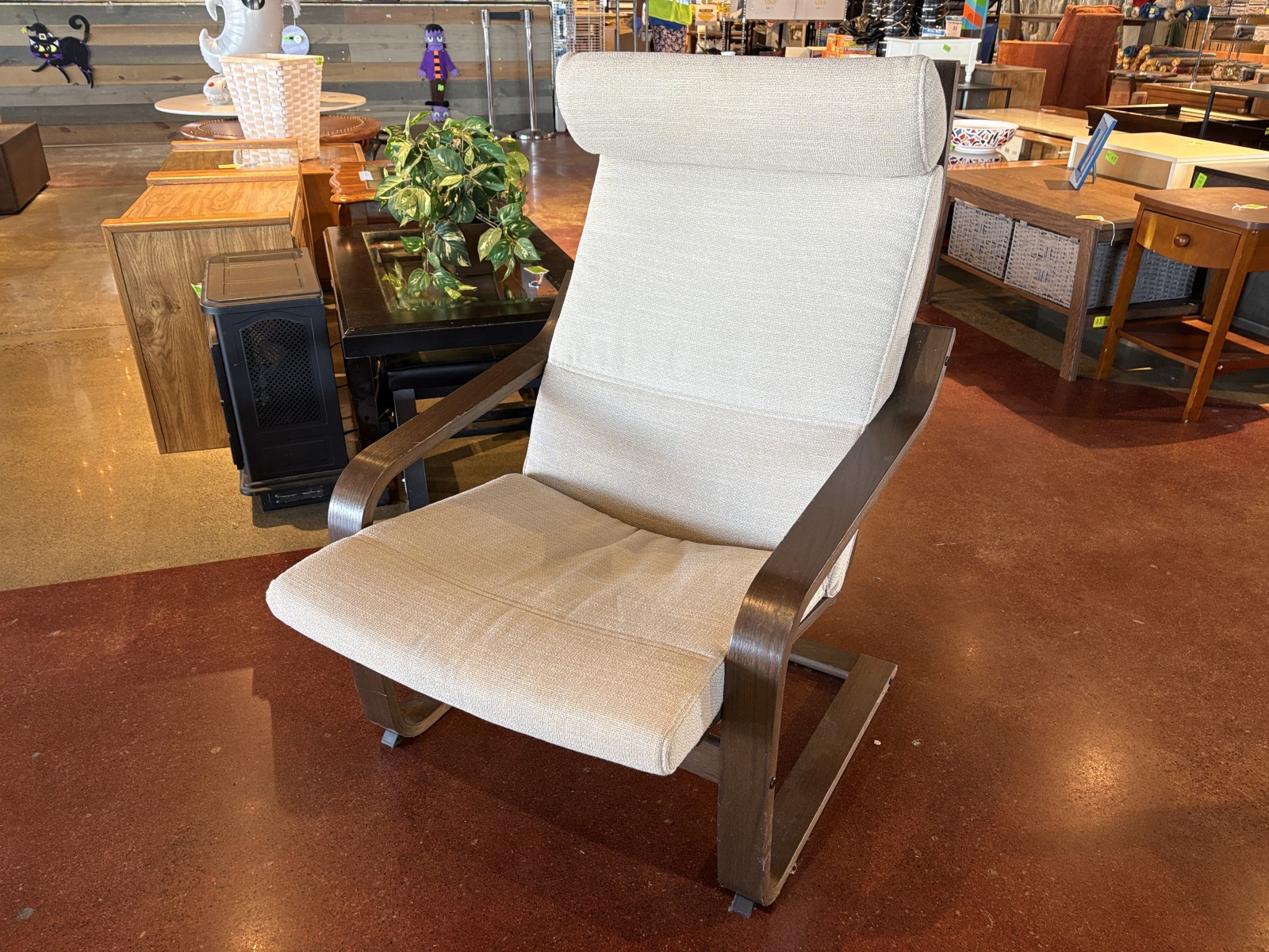 IKEA Poang Armchair w/ Walnut Finish