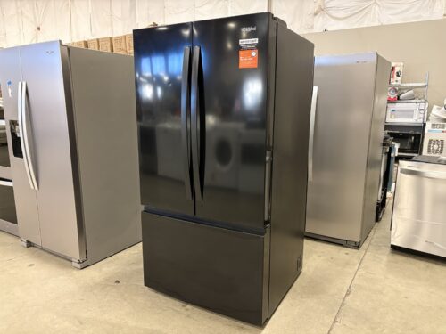 NEW! WHIRLPOOL Black 31 Cu. Ft. 36" French Door Refrigerator with Ice Maker Model # WRFF3336SB01
