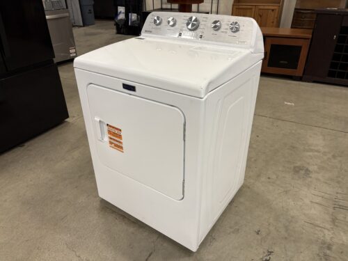 NEW! MAYTAG 7.0 Cu. Ft. White Electric Dryer with Extra Power and Pet Pro Options Model # MED5605RW0