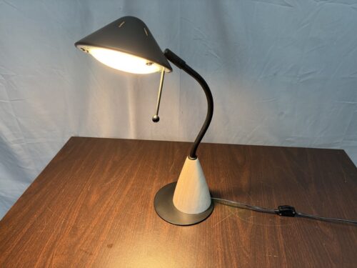 Vintage Postmodern Two Tone UFO Shade Table Lamp