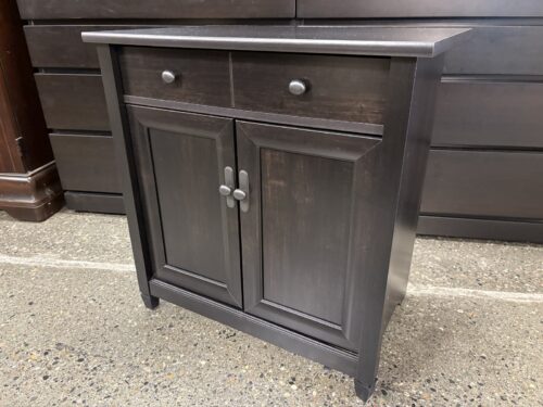 Black Petite Transitional Accent Cabinet