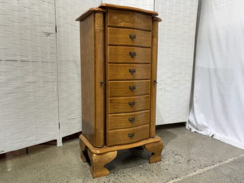 Vanity Mirror Top Jewelry Armoire
