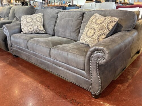 ASHLEY Olsberg Steel Grey 3-Seater Sofa