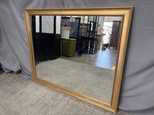 Gold Painted Rectangular Hanging Mirror