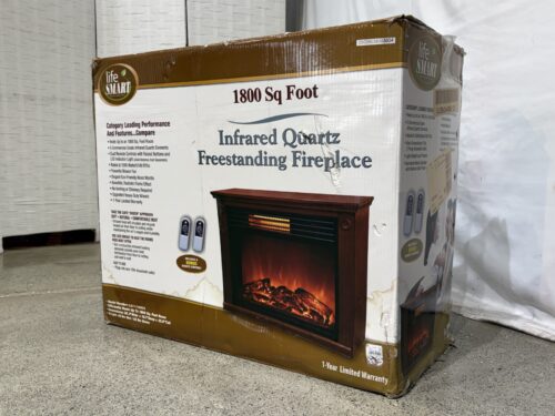 LIFESMART Infrared Quartz Freestanding Fireplace for 18000 Sq.Ft. Model # LS1111HH13