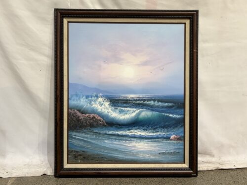 Gorgeous Original Ocean Oil Painting, Signed Kirkham