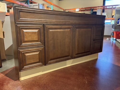 60" Wide Mocha Brown Bathroom Vanity