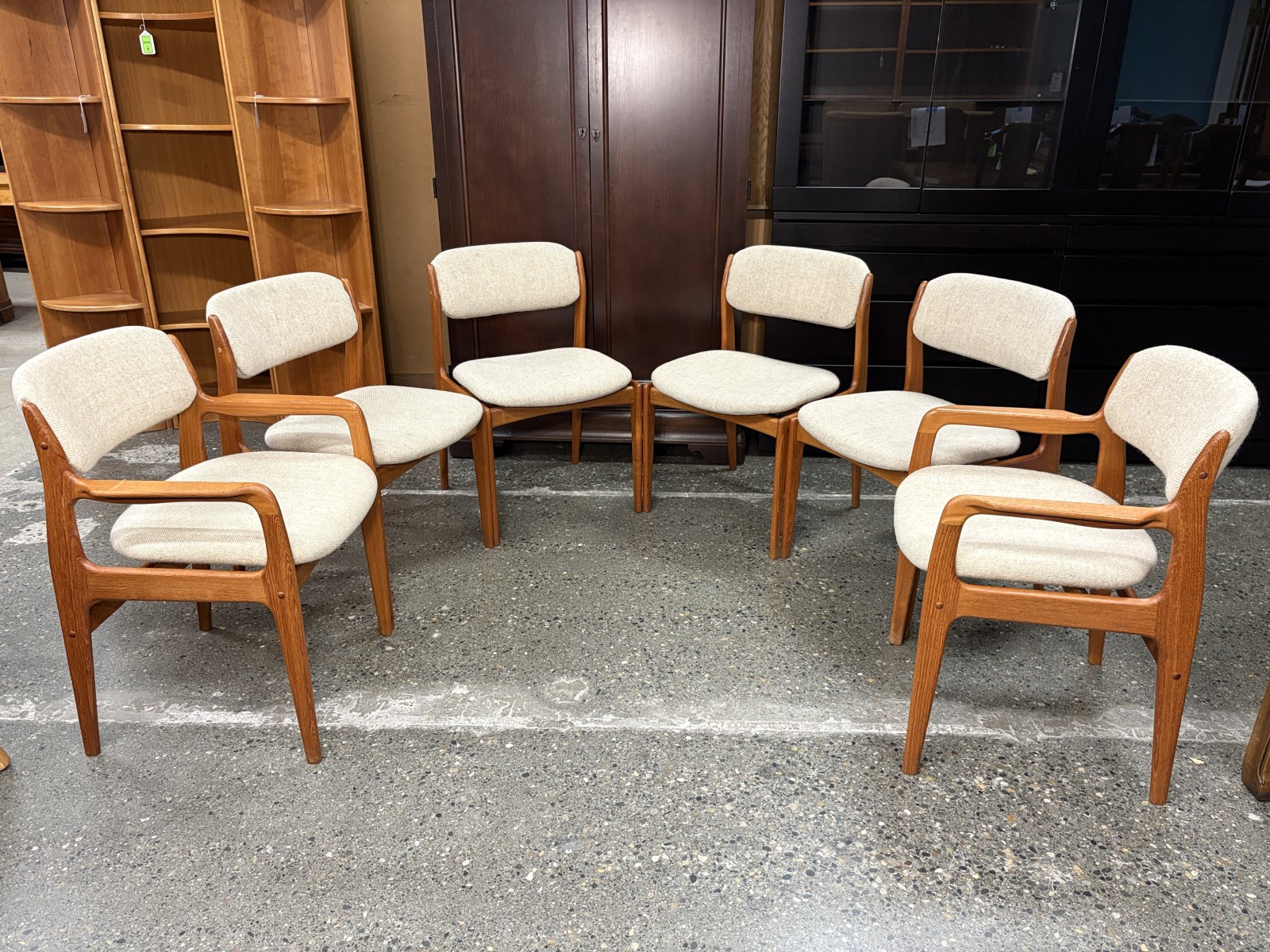 BENNY LINDEN Vintage Mid-Century Modern Teak Scandinavian Chairs w ...