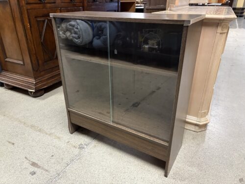 MCM Style Sliding Glass Door Low Cabinet