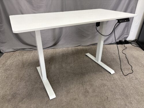 White Electric Standing Desk