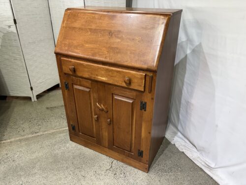 Wooden Drop-Front Secretary Desk