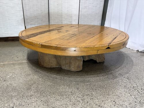 Natural Low Round Tree Stump Table