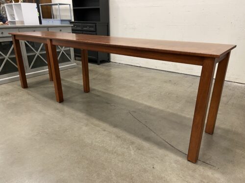 Long Narrow Maple Console Table