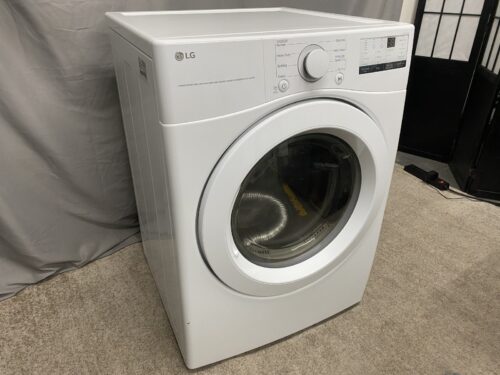 LG 7.4 cu ft Front Load Electric Dryer Model # DLE3400W