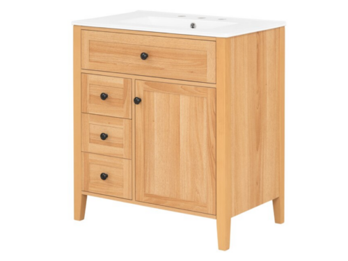 NEW! ROOMFITTERS 30 Inch Rustic Farmhouse Bathroom Vanity