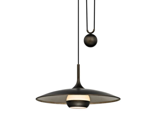 TROY LIGHTING Alchemy Modern Round Metal Pendant Light