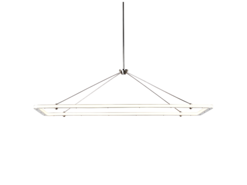 ROLL & HILL Halo 58" Rectangular Pendant Light Designed by Paul Leobach