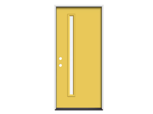 NEW! RELIABILT 36"x80" Prehung Right Hand Inswing Entry Door - Harvest Gold